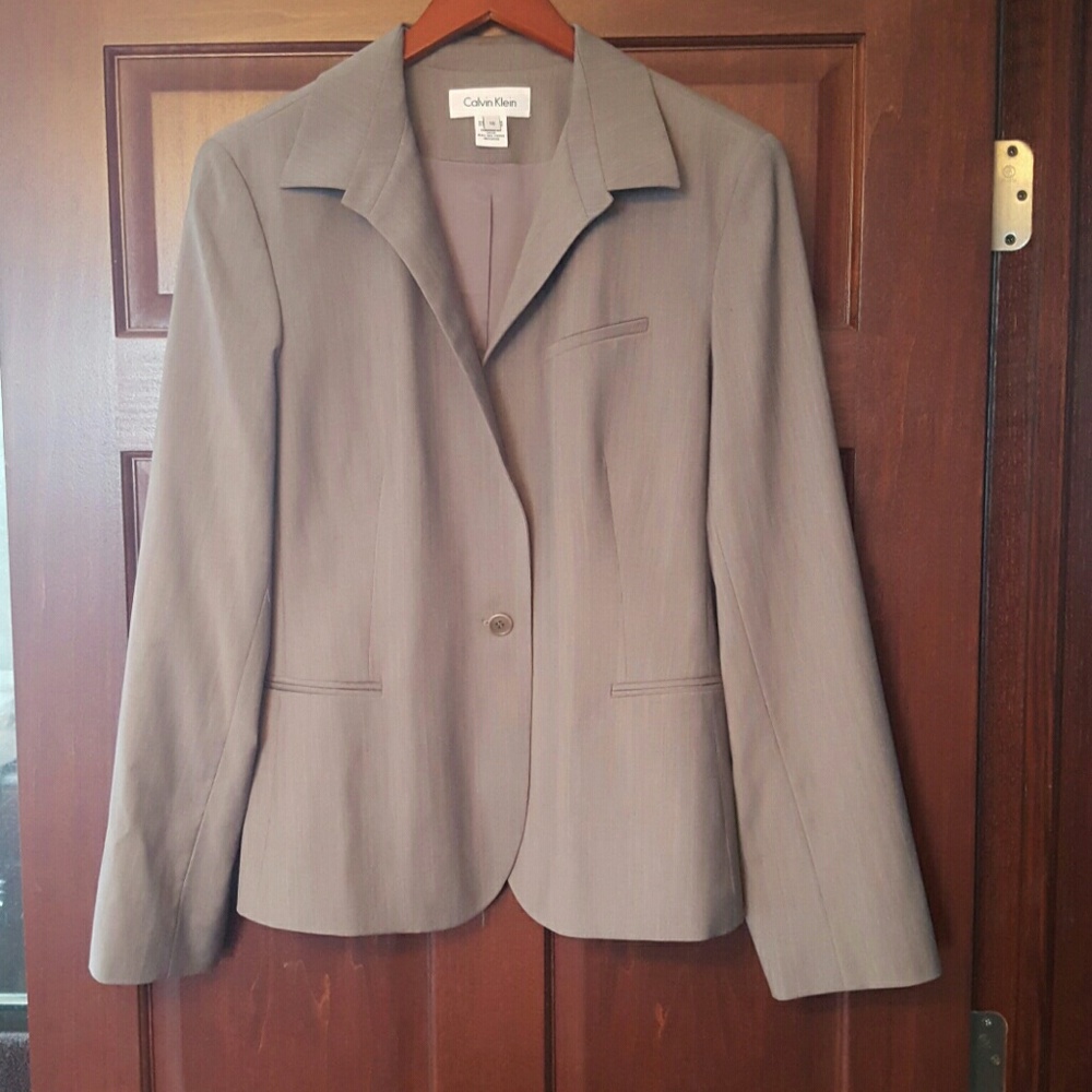 Calvin Klein one button suit jacket